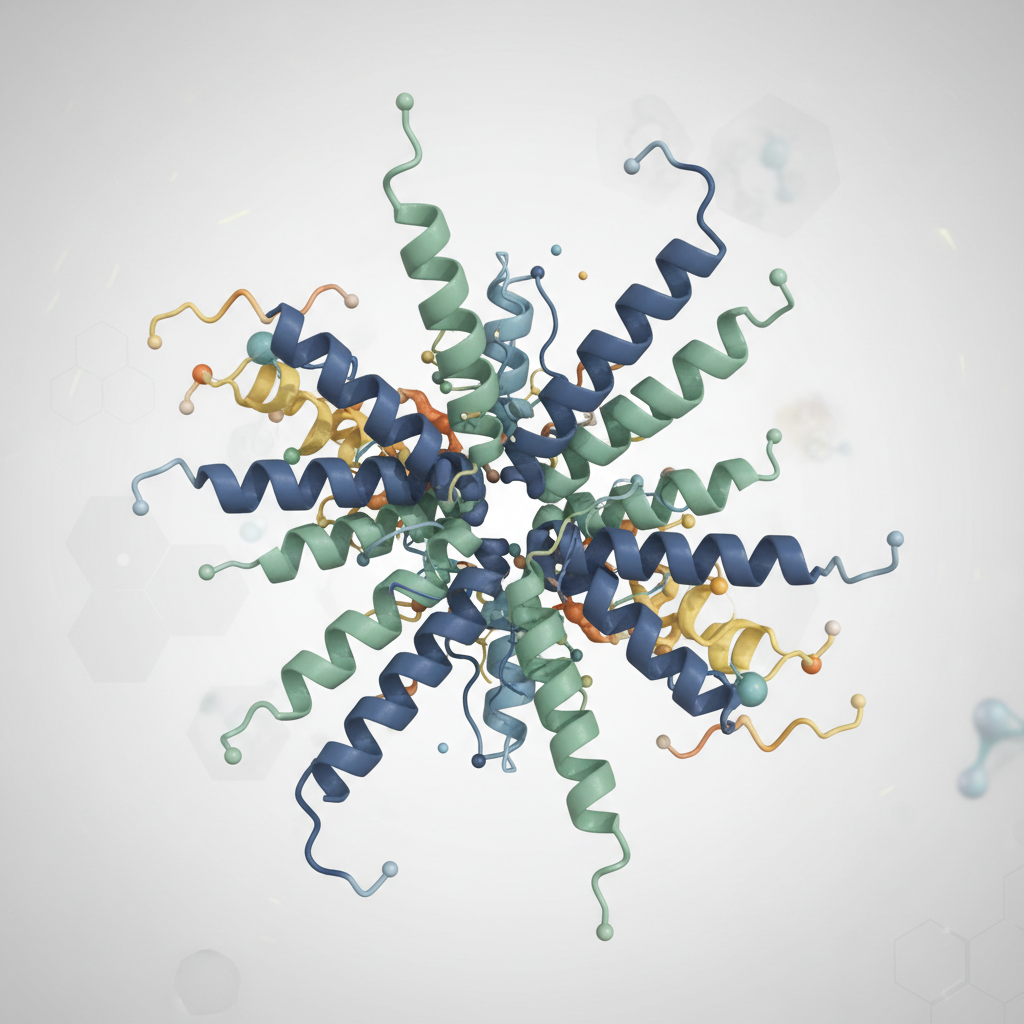 Strukturelle Darstellung von Proteinketten